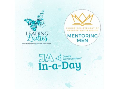 Leading Ladies - Mentoring Men and JA In a Day logos