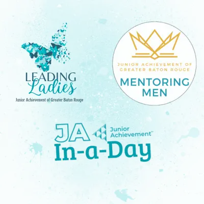 Leading Ladies - Mentoring Men and JA In a Day logos